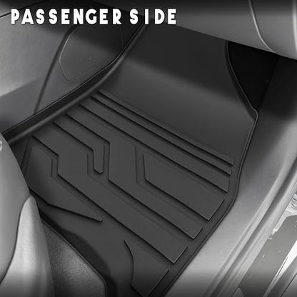 KARPAL Floor Mats for 2024 2025 2026 Chevy Traverse 7 Seats & 2025 2026 Buick Enclave 7 Seats Captain Chairs, All-Weather TPE Custom Fit Floor Liners Car Accessories - style: 2024-2026 | For Chevy Traverse | Full Set