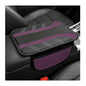 Car Center Console Cover, Leather Auto Arm Rest Protector Cushion with 2 Side Storage Bags, Universal Armrest Cushion Pad Middle Console Cover for SUVs Sedans Trucks (Purple) - color: Purple