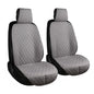 ENOGE Front Car Seat Covers, Linen Car Seat Cover, Driver Seat Protector with Soft & Breathable Cloth Fabric for All Seasons Universal Fits Most Automotive, Van, SUV, Truck (Gray, 2 Front) - color: Linen-Gray-4