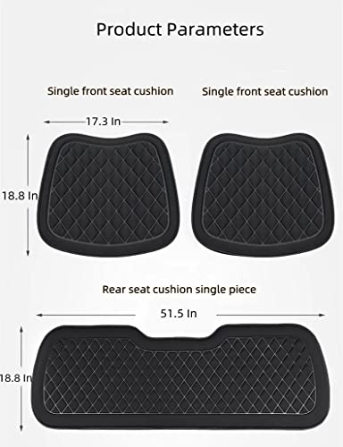 3D Decompression Car Seat Cushion Breathable and Comfortable Driver Seat Cushion Non-Slip Car Seat Pads for Car,Truck,SUV,Truck,Etc (Three-piece set, Gray) - color: Gray, style: Three-piece set
