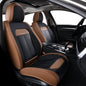 Car Seat Covers Front Set, Black Car Seat Cover, Breathable Premium Leather Seat Covers, Automotive Vehicle Seat Covers for Cars Trucks Vans SUVs Sedans (Coffee) - color: Coffee, size: Frontpair