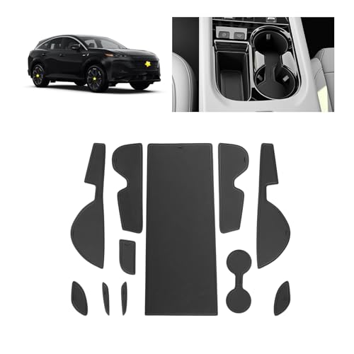 SKTU for 2025 2026 Nissan Murano Door Slot Mat 11PCS for 2025 2026 Nissan Murano (SV/SL/Platinum) Accessories Door Groove Gate Pad Fit 2025 2026 Murano Door Compartment Cup Console Liners (Black) - color: for 2025 2026 Murano Black