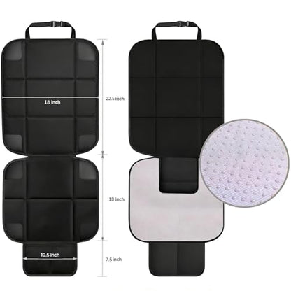 Car Seat Protector for Child Baby Car Seat,600D Waterproof Car Seat Cover with Thick Padding, Non-Slip Backing and Mesh Storage Pockets - size: 1 Pack