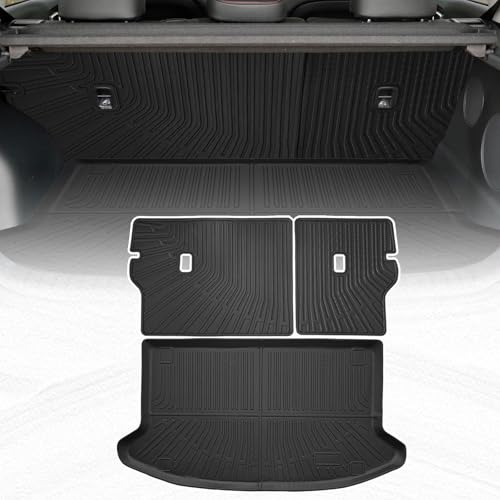 Cargo Liners Backrest Mat for Kia Soul Accessories 2020-2025 2026 with Hook&Loop Rear Trunk Mat Rear Seat Back Cover Protector All Weather Anti-Slip Split Dog Liner 3 PCS - color: Kia Soul 2020-2025, size: Backrest Mat + Trunk Mat