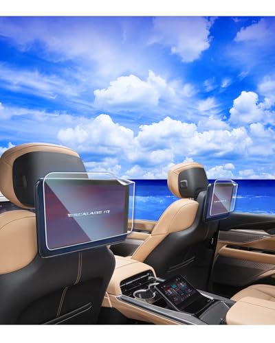 2Pack 2026 Cadillac Escalade/Escalade-V Rear Seat TV Screen Protector for 2026 Cadillac Escalade/Escalade-V Rear Seat TV Dual 12.6-inch Soft Plastic Film Accessories - size: Rear Seat Screen 12.6Inch