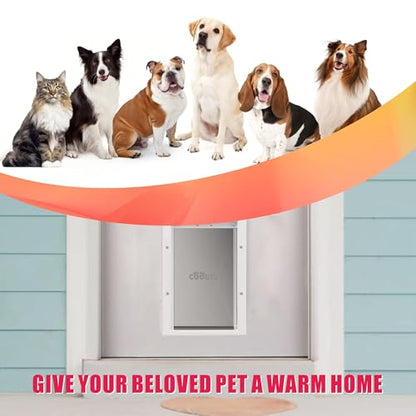 2 Pack Dog Door Replacement Flap with Magnetic Closure, Compatible with PetSafe Freedom Dog and Cat Door PAC11-11039 Large 10 1/4" w x 17" h with 10PCS Screws - size: Large