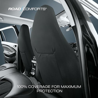 Road Comforts Baja Blanket Seat Covers Gray Diamond High Back Bucket Seat Covers - Jacquard Fabric, Airbag Compatible, Universal Fit for Cars, Trucks, SUVs, and Vans - color: High Back Gray
