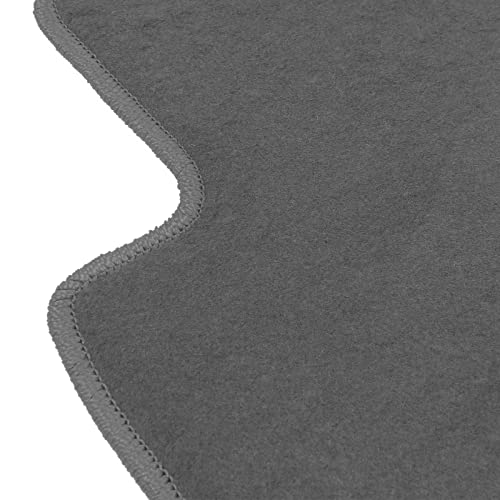 IKON MOTORSPORTS, Floor Mat Compatible with 2004-2008 Acura TSX, Factory Fitment Gray/Grey Nylon Front & Rear Car Floor Mats Liner Carpets Replacement 4PCS, 2005 2006 2007