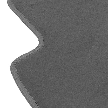 IKON MOTORSPORTS, Floor Mat Compatible with 2004-2008 Acura TSX, Factory Fitment Gray/Grey Nylon Front & Rear Car Floor Mats Liner Carpets Replacement 4PCS, 2005 2006 2007