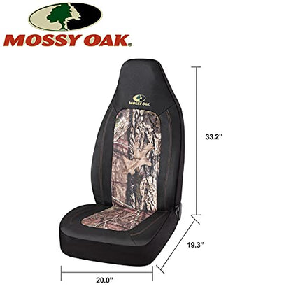 Mossy Oak Camo Seat Covers High Back - Made with Rip-Stop Oxford Fabric, Airbag Compatible, Universial Fit Most Bucket Seats - Official Licensed Product - color: Waterproof Oxford High Back