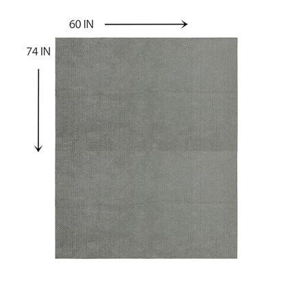 Mohawk Home Cargo Liner Moisture Barrier Mat Utility Solid Gray 5' X 6' 2" Other Perfect for Kitchen, Living Room, Kids Room, Dining Room, Hallway, Office, Garage, Entryway, Bathroom, Laundry Room - size: 5' X 6' 2"