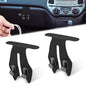 2 Pcs Car Hooks for Passenger Glove Box, Self-Adhesive Headrest Hooks for Car Holder, Leather Car Purse Hook for Bags, Car Seat Back Storage Hook Accessories Organization (Double Front Hook)