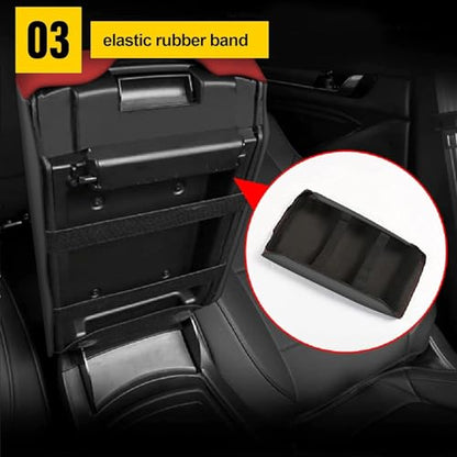 AOMSAZTO Armrest Covers for 2012-2015 Honda Civic Black with Red Leather - color: red