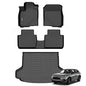 GINOWY-Floor Mats & Cargo Liner for Honda HRV 2023-2026 2027(Include Hybrid) & for Acura ADX 2026 2025, TPE All Weather 2025 HRV Car Mats, Waterproof Non-Slip Trunk Mat Floor Liners Accessories Black - style: 16) for Honda HRV 2023-2027 Full Set
