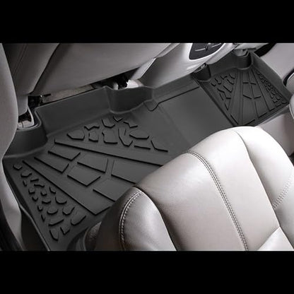 KARPAL Floor Mats for 2007-2014 Chevy Tahoe/Suburban/GMC Yukon/Yukon XL/Denali (No Hybrid Models), All-Weather TPE Custom Fit Floor Liners Car Accessories - style: 2007-2014 | For Chevy Tahoe| 1st & 2nd Row
