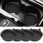 ME.FAN Car Cup Holder Coasters [4 Pack] Silicone Cups Mats, Automotive Universal Non-Slip Recessed Interior Accessories Black - color: 4 Pack-black