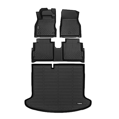 Wailtnb-Car Floor Mats Nissan Kicks 2024-2018 S/SV/SR Compatible for 2025 Kicks Play Floor Liner Cargo Trunk Liners All-Weather Mat Protection Accessories - style: 11|For Kicks|2018-2024|Set