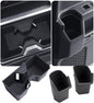 Cup Holder Inserts for Toyota 4Runner 2026 2025 6th Gen, Interior Accessories Center Console Front & Rear Cup Holders Covers Protector for 2025-2026 4 Runner, Black - style: Fits for 2025-2026 4Runner, Full Set