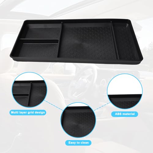 Pathfinder Lower Organizer Tray Compatible with Nissan Pathfinder 2022 2023 2024 2025 2026 S/SV/SL/Rock Creek/Platinum Accessories Floor Center Console Armrest Insert Tray Storage Box