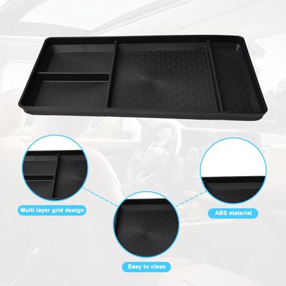 Pathfinder Lower Organizer Tray Compatible with Nissan Pathfinder 2022 2023 2024 2025 2026 S/SV/SL/Rock Creek/Platinum Accessories Floor Center Console Armrest Insert Tray Storage Box