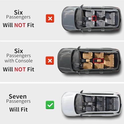 LASFIT Floor Mats for Jeep Grand Cherokee L 2021-2025 2026 7 Seat (NOT Fit for 6-Passenger) All Weather TPE Custom Fit Car Mats Floor Liners 1st & 2nd & 3th Row, Black - style: Grand Cherokee L 7-Seat 2021-2025 Floor Mats