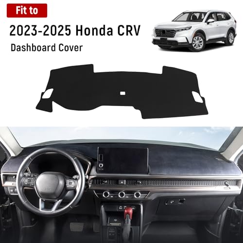Dash Cover for Honda CRV 2023 2024 2025 2026 Hybrid (Include HEV) Accessories Flannel Dashboard Cover Dash Mat Center Console Cover Sunshield Protector Pad - size: for Honda 2023-2026 CRV