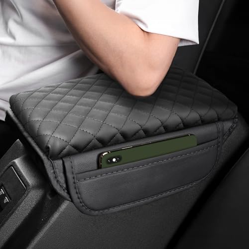 Car Center Console Cover for Ford Bronco Accessories 2021 2022 2023 2024 2025 Middle Armrest Cover with 2 Storage, Arm Rest Protector Cushion Interior Accessories-Extended - size: Bronco 2021-2025
