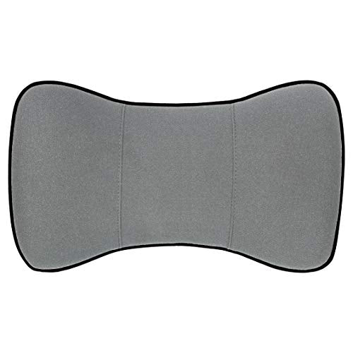 Goodyear Ergonomic Car Neck Pillow, Soft Memory Foam Headrest Pillow for Driving, Breathable & Removable Cover, Car Seat Headrest Cushion with Adjustable Strap, Neck Pain Relief, Grey - color: Grey