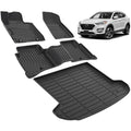 Floor Mats & Cargo Liner for 2016-2021 Hyundai Tucson Custom Fit All Weather Protection TPE Car Mats Waterproof Anti-Slip Automotive Full Coverage Set Accessories 1st & 2nd Row & Trunk Mat - style: 5) For Hyundai Tucson | 2016-2021 | Combo Set