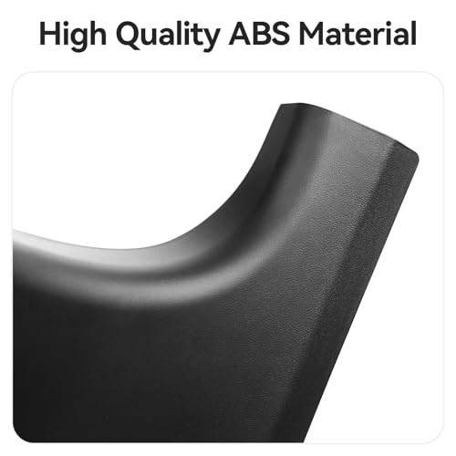 2PCS Rear Door Sill Protector for 5 Seater Tesla Model Y 2024 2023 2022 2021 Accessories (NOT Fit Juniper & 7 Steater) Black ABS Material Rear Door Car Pedal Kick Protection
