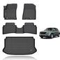 KELCSEECS® Floor Mats & Cargo Liner Custom for 2020-2026 Hyundai Venue (Only Fits Cargo Mat for Top Position),All Weather Protection TPE Floor Liners Front & Rear Row Full Set Accessories Black - style: 2) For 2020-2026 Venue Full Set