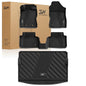 3W Floor Mats & Cargo Liner Fit for 2024 2025 2026 Subaru Crosstrek/2024 2025 2026 Subaru Impreza, All Weather TPE Car Liner Custom Fit for Crosstrek & Impreza Accessories (NOT for Hybrid) - size: 2.For Subaru Crosstrek | 24-25 | Combo Set