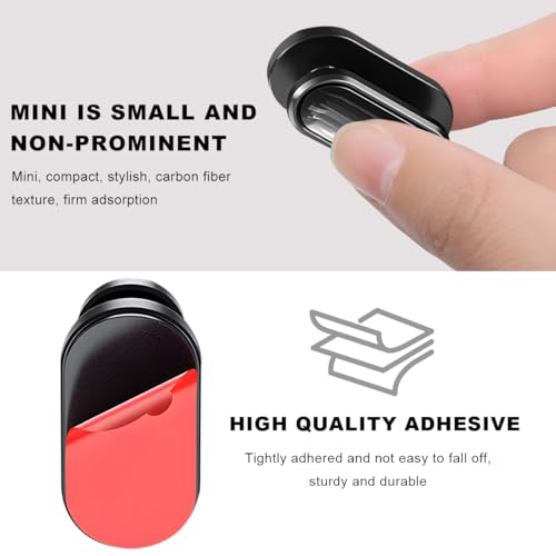 8 PCS Car Mini Hooks, Self-Adhesive Multifunctional Hanging Car Storage Hooks on Dashboard, Universal Vehicle Hook Stickers for Keys Mask Charging Cable, Car Accessories (Glossy)