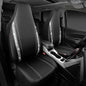 CAR PASS Leather Car Seat Covers Front Two Tesla Model 3 Model Y, Bling Waterproof Universal fit High Back Bucket Diamond Shining Glitter Crystal Sparkle, Truck SUV Cute Women Girl, Silver Rhinestone - color: Silver Rhinestone, size: Two Front Seats