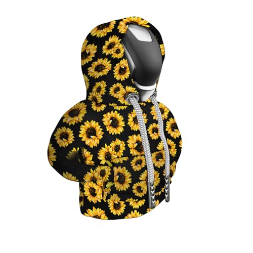 Car Gear Shift Hoodie, Sunflower Shifter Knob Hoodie Cover for Cars, Trucks, SUVs, Auto Interior Protector Decoration Gadgets for Women Men 2024 - color: SunFlower