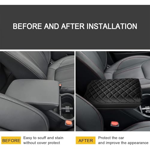 AOMSAZTO Console Pad for 2010 2011 2012 2013 2014 Subaru Outback Armrest Pad for Subaru Outback Memory Foam Black - size: 2010-2014 Subaru Outback