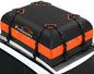 FIVKLEMNZ Car Rooftop Cargo Carrier Roof Bag Waterproof for All Top of Vehicle with/Without Rack Includes Topper Anti-Slip Mat + Reinforced Straps + 6 Door Hooks + Luggage Lock - size: 15 Cubic Feet