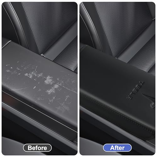 Center Console Armrest Cover Designed for Tesla Model 3 Highland 2024-2027/Model Y Juniper 2025-2027 Refresh,Center Console Accessories for Model 3/Y Interior Accessories 2026 Black