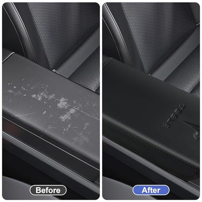 Center Console Armrest Cover Designed for Tesla Model 3 Highland 2024-2027/Model Y Juniper 2025-2027 Refresh,Center Console Accessories for Model 3/Y Interior Accessories 2026 Black