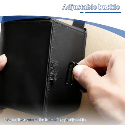 Car Tissue Holder, Leather Rectangle Vehicle Seat Back Hanging Tissue Dispenser Box Cover, Keep Tidy Automotive Interior Napkin Organizer, Universal for SUV Sedan Truck (Carbon Fiber) - color: Carbon Fiber