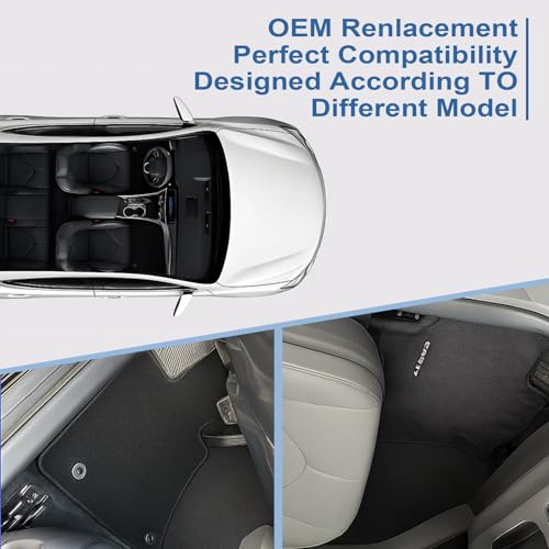 GXARTS Car Floor Mats Carpet Full Set All-Weather Protect Fit for Mercedes-Benz W211 E-Class E280/E320/E350/E500/E550 2003 2004 2005 2006 2007 2008 2009 | Waterproof Car Mats with Anti-Slip Backing