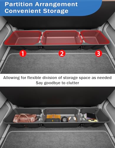 Under Seat Storage Box Compatible with 2015-2026 Ford F-150 F150 SuperCrew Cab, 2017-2026 F-250/F-350/F-450/F-550 Super Duty,F-150 Rear Underseat Storage Truck Organizer Tool Box - size: 2015-2026 F150 & 2017-2026 F250 F350 F450 F550