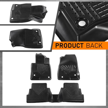 G-PLUS Floor Mats Cargo Liner Fit for Mazda CX-5 2017 2018 2019 2020 2021 2022 2023 2024 2025 TPE All Weather Custom Fit Full Cover Protection Floor Liners 1st & 2nd Row Car Mats, Black - size: 17-25|Fit Mazda CX-5|3PCS