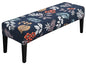 SPRINGRICO Stretch Dining Bench Cover, Removable Bench Slipcover Washable Bench Seat Protector Rectangle Bench Cover for Dining Room, Living Room, Bedroom, Kitchen (Garden Wind) - color: Garden Wind