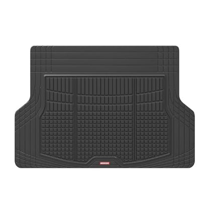 Motor Trend Premium FlexTough All-Protection Cargo Mat Liner – w/Traction Grips & Fresh Design, Heavy Duty Trimmable Trunk Liner for Car Truck SUV, Black (OF-985-BK) - color: Black