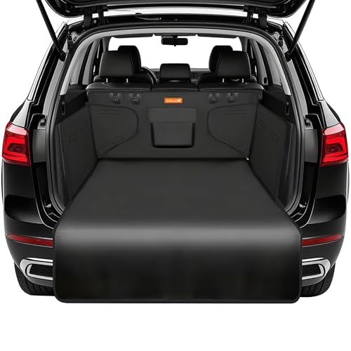 Cargo Liner for Dogs, Nonslip Waterproof Pet Boot Liner with Bumper Flap Protector, Durable Washable Cargo Cover Mat Travel, Universal for Medium Small Car SUV
