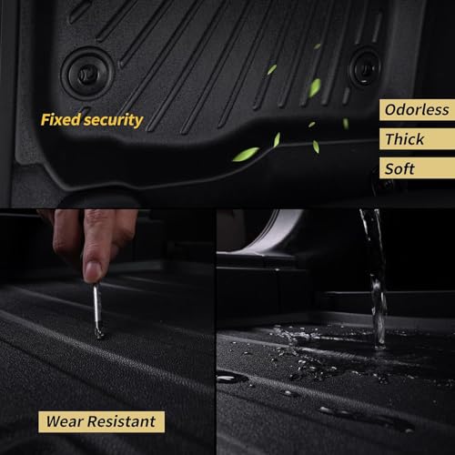 Floor Mats for Chevy Chevrolet Tahoe & GMC Yukon (Not XL) 2015-2020 & Trunk Mat & Backrest Mat TPE All Weather Protection Floor Liner & Cargo Liners Accessories (2015-20 Chevy Tahoe 7 Seats) - size: Chevrolet Tahoe 2015-2020 7 Seats Full Set Mat