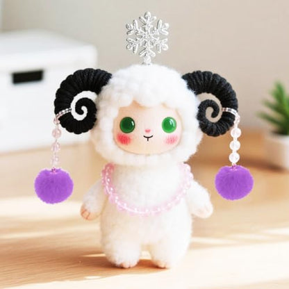 Tupalizy 50PCS Fluffy Pom Poms Charms Soft Fuzzy Faux Fur Puff Ball Pendant for Keychains Bracelets Earrings Jewelry Making Tassels Bags DIY Crafts Party Favors Gifts Accessories - color: Purple