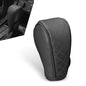 Car Gear Shift Knob Cover, Soft Leather Car Stick Shift Konb Cover, Anti-Slip Auto Konb Gear Shift Stick Protector, Universal Car Shift Protector Decorative Accessories for Most Cars (Black)