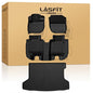LASFIT Floor Mats & Cargo Mat for Honda HRV 2016-2022 (AWD Model), All Weather TPE Custom Fit HR-V Floor Liner Accessories, 1st & 2nd Row & Trunk Mat Full Set, Black (Not for FWD) - size: 6）For Honda HR-V AWD | 2016-2022 | Full Set
